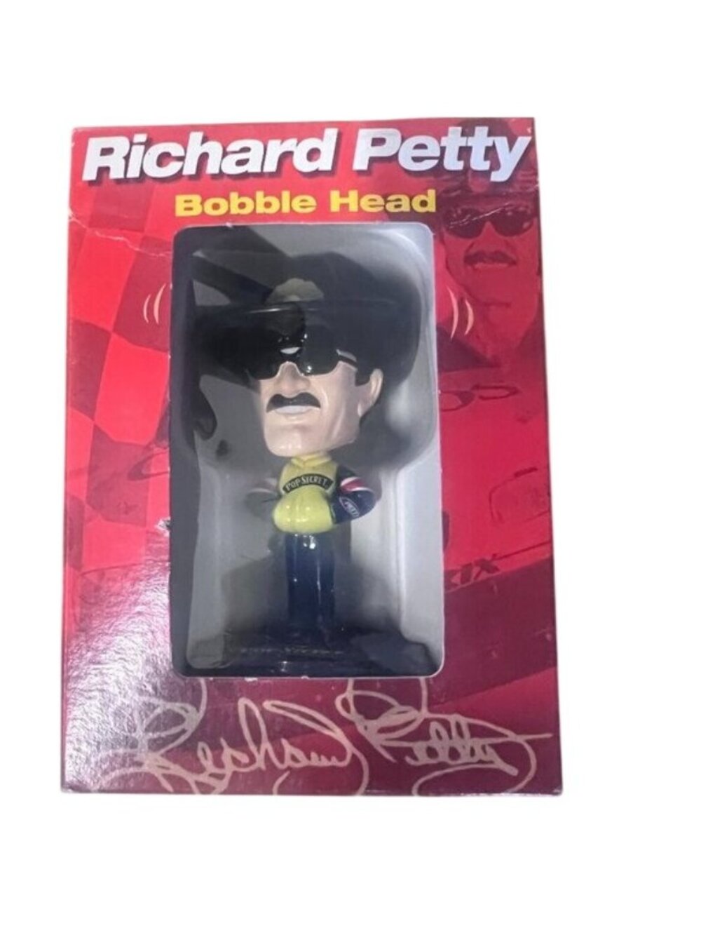 Richard Petty #43 NASCAR.  Pop-Secret Bobble Head, No Carolina Speedway